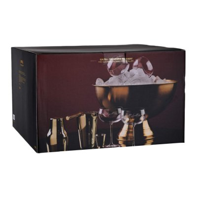 Champagnerkühler vergoldet, 10 Liter