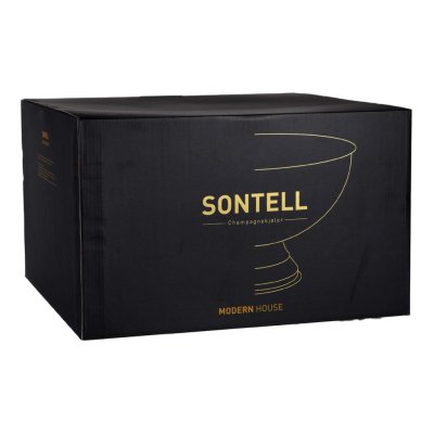 Champagnerkühler vergoldet, 10 Liter